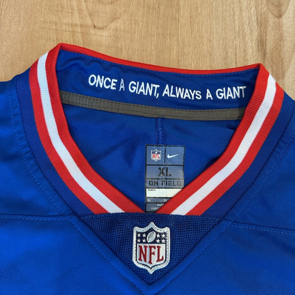 Men's New York Giant Barkley Nike Royal Classic Vapor Elite Player Jersey - Picture 12 of 13